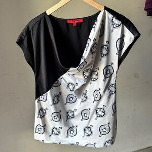 Narciso Rodriguez for Design Nation Patterned Blouse